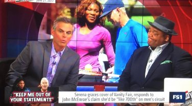 Fox sports TV show speaking about politics in sports