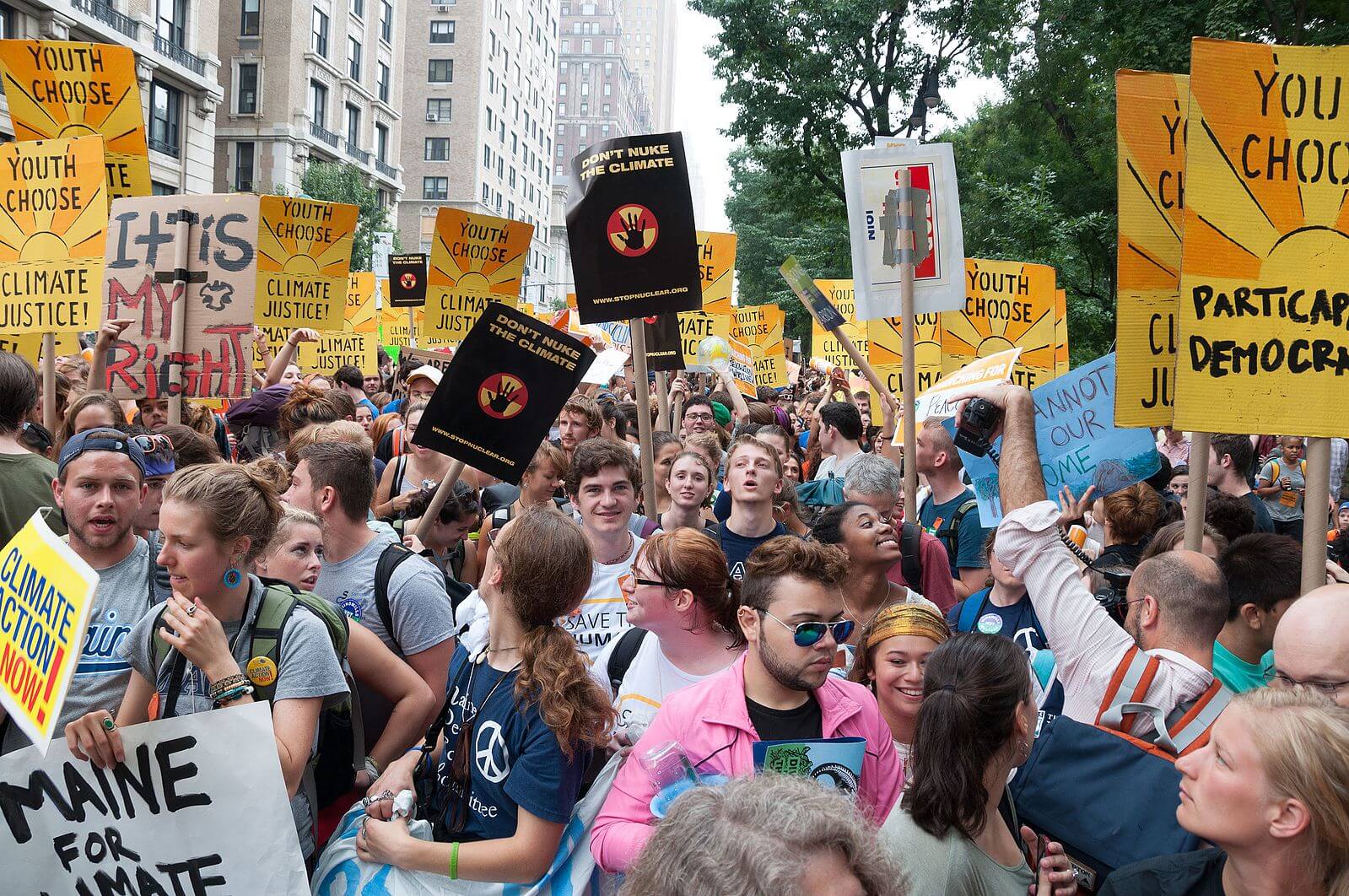 People's Climate March rally in New York City, Sept. 21 2014.