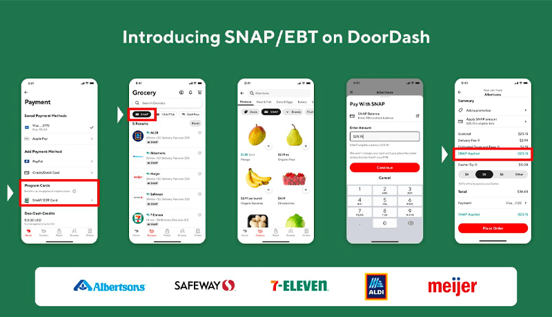 SNAP / EBT app screenshots