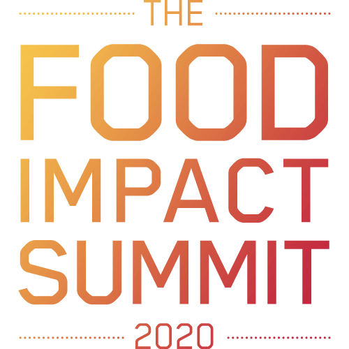 The Food Impact Summit 2020 logo white