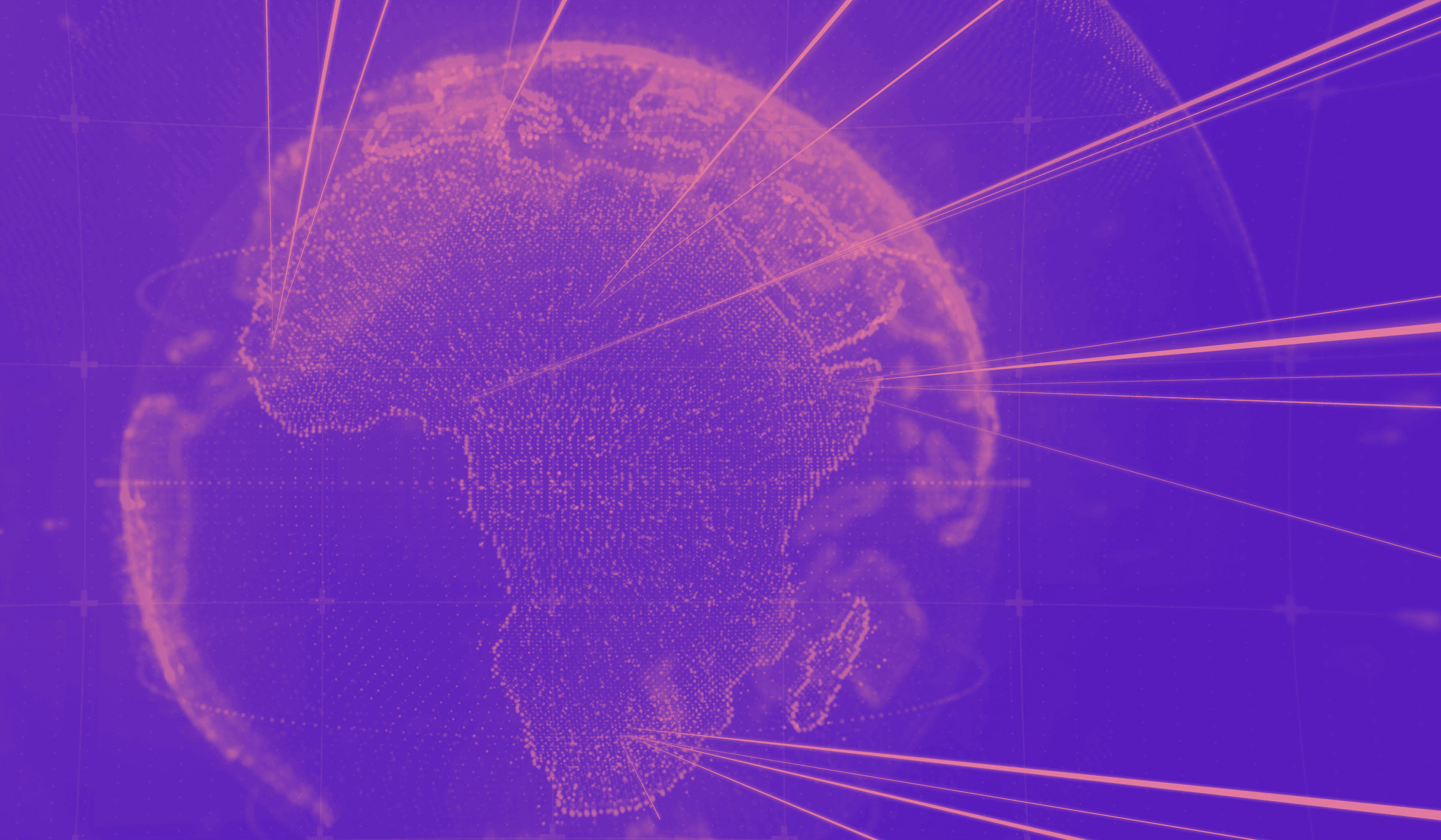 Futuristic globe focused on Africa